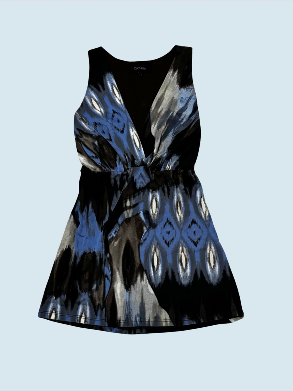 Karen Kane Y2K Blue Tye Dye